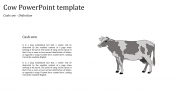 Professional Cow PowerPoint Template Presentation Slide